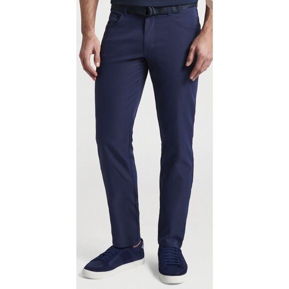 Peter Millar Performance 5-Pocket Core Pant Blue Stretch Men's 32x30 - Picture 1 of 14